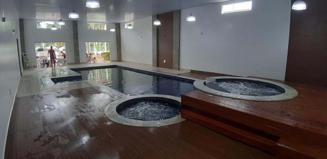 Flat No Cavalinho Branco Aparthotel อากวัสจิลิงดอยา ภายนอก รูปภาพ